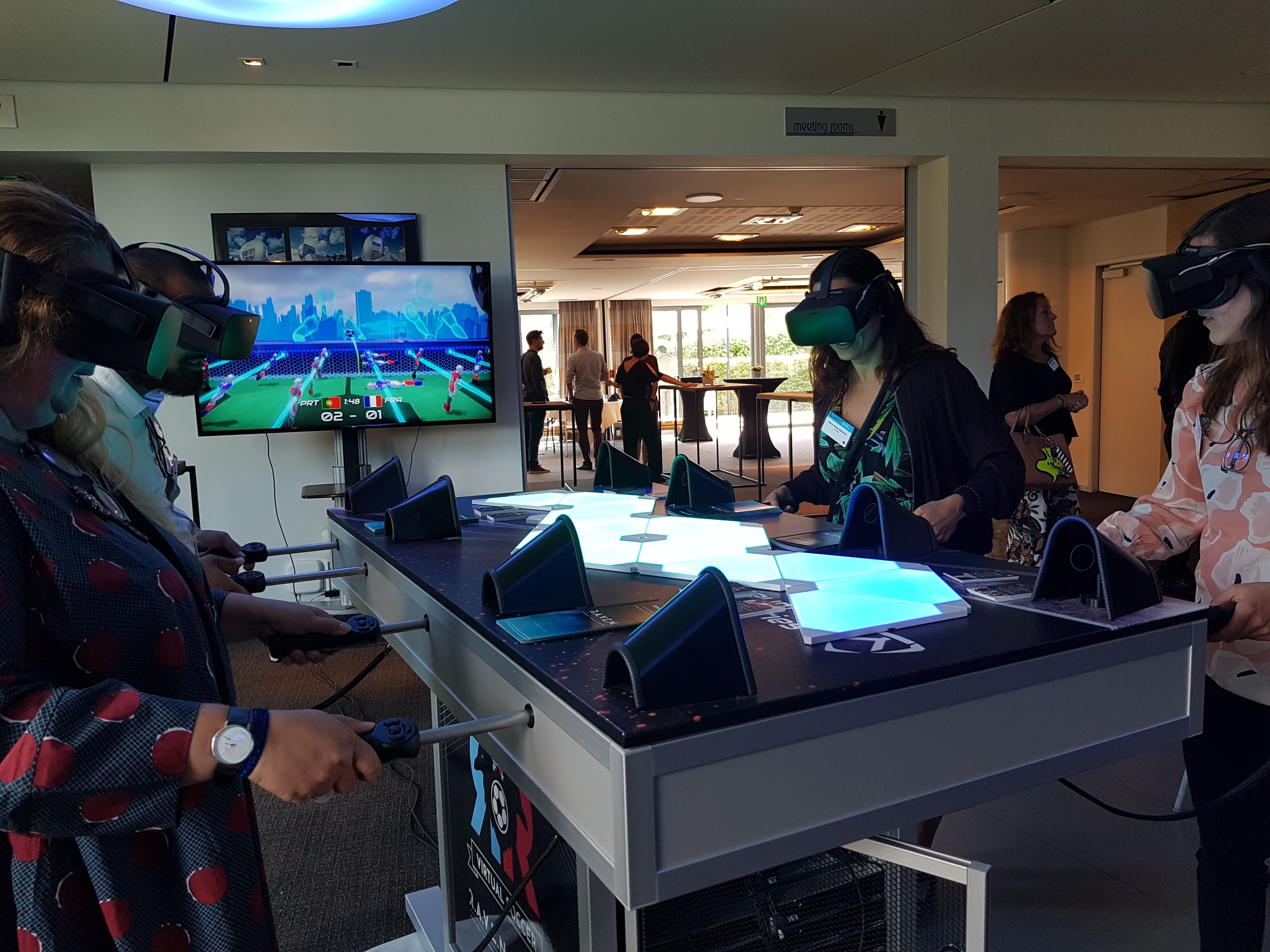 Living Tomorrow event VR soccer table